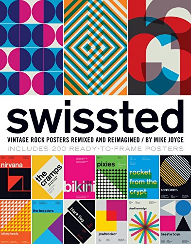 Mike Joyce『Swissted: Vintage Rock Posters Remixed and Reimagined』の装丁・表紙デザイン