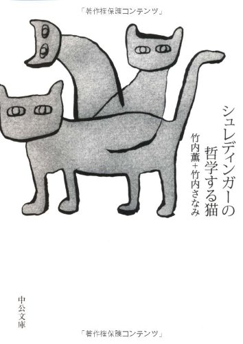 竹内 薫『シュレディンガーの哲学する猫 (中公文庫)』の装丁・表紙デザイン